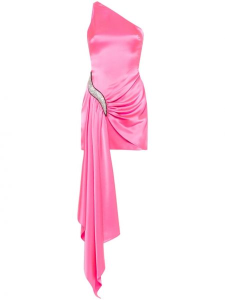 Мини рокля David Koma розово