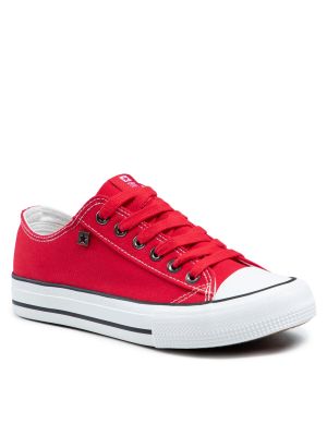 Scarpe in tela con motivo a stelle Big Star Shoes rosso