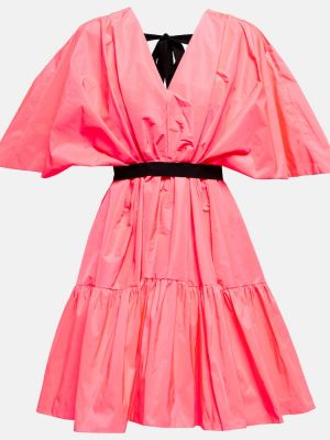 Mini šaty z polyesteru Roksanda - růžová