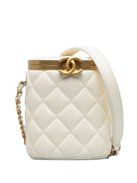 Pikowana torba na ramię Chanel Pre-owned biała