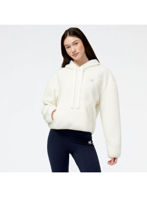Fleece hoodie New Balance beige