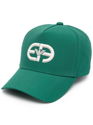 Brodert cap Emporio Armani grønn