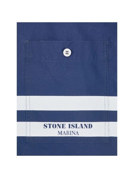 Hemd Stone Island blau