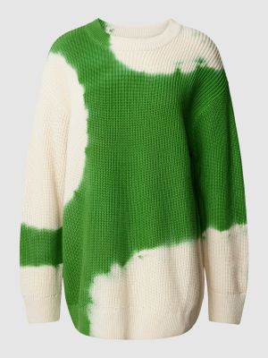 Dzianinowy sweter z nadrukiem Jake*s Casual zielony