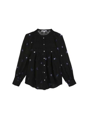 Bluza s cvetličnim vzorcem Scalpers črna