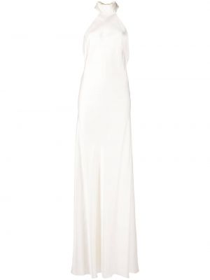 Βραδινό φόρεμα με κομμένη πλάτη Michelle Mason λευκό