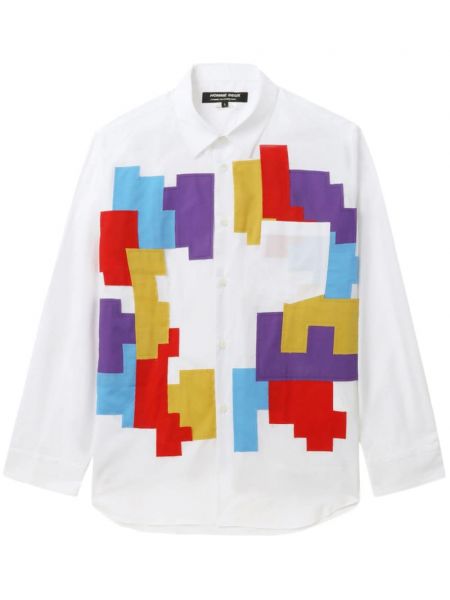 Βαμβακερό πουκάμισο Comme Des Garçons Homme Deux λευκό