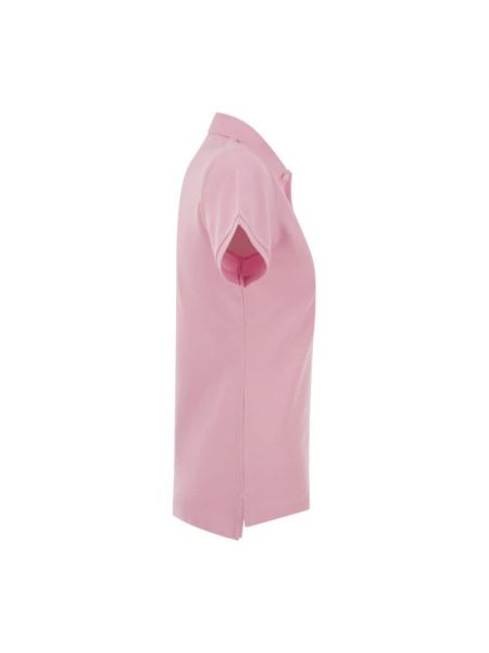 Top slim fit de algodón Ralph Lauren rosa