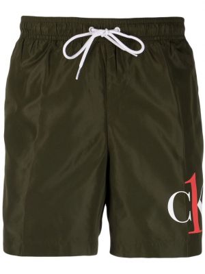 Trykt shorts Calvin Klein grønn