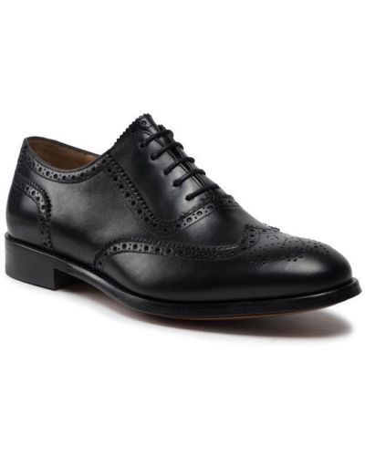 Brogue cipő Lord Premium fekete