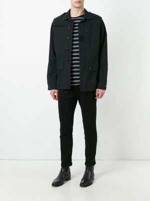 Camisa con bolsillos Saint Laurent negro
