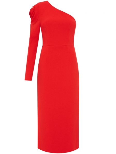 Virágos egyenes ruha Rebecca Vallance piros
