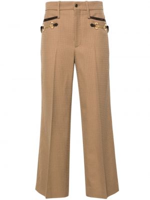 Spodnie Gucci brązowe