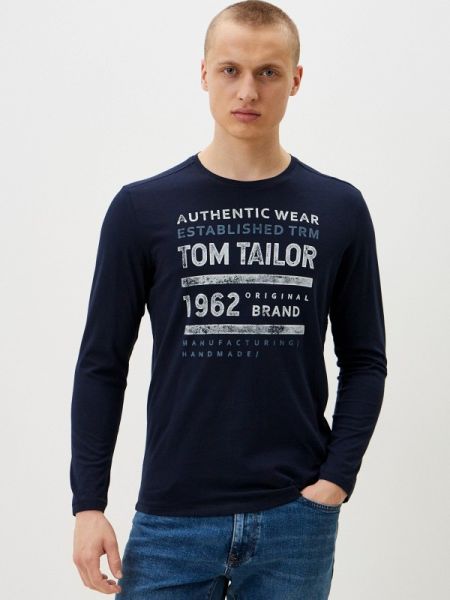 Лонгслив Tom Tailor синий