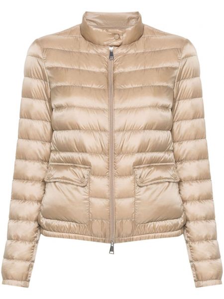 Kapitone ceket Moncler bej