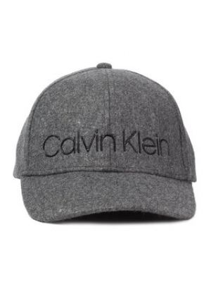 Kšiltovka Calvin Klein šedá