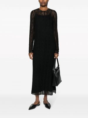 Průsvitné večerní šaty Uma Wang černé