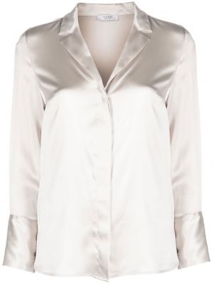 Блуза с v-образно деколте Peserico бежово