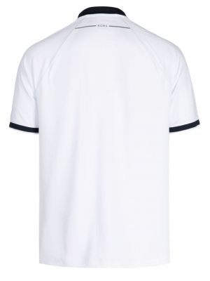 Polo krekls ar rāvējslēdzēju ar apdruku Michael Kors balts