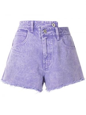 Kratke jeans hlače Ground Zero vijolična