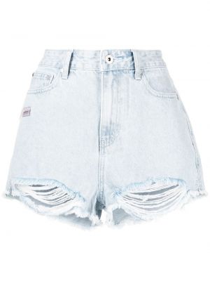 Jeansshorts med hög midja Musium Div. blå