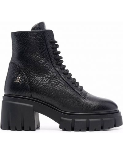 Členkové topánky Philipp Plein čierna