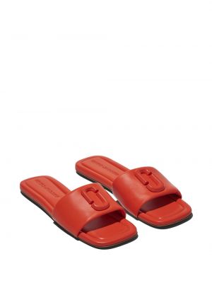 Sandales en cuir Marc Jacobs rouge