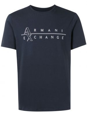 T-shirt Armani Exchange blå