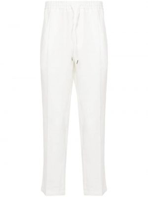 Lniane spodnie Briglia 1949 białe