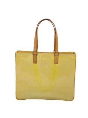 Leder umhängetasche mit taschen Louis Vuitton Vintage gelb