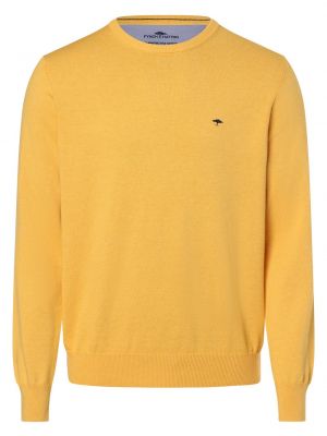 Sweter bawełniany Fynch-hatton żółty