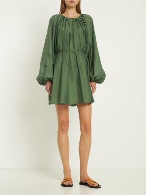 Мини рокля Matteau зелено
