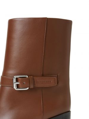 Leder ankle boots mit schnalle Burberry