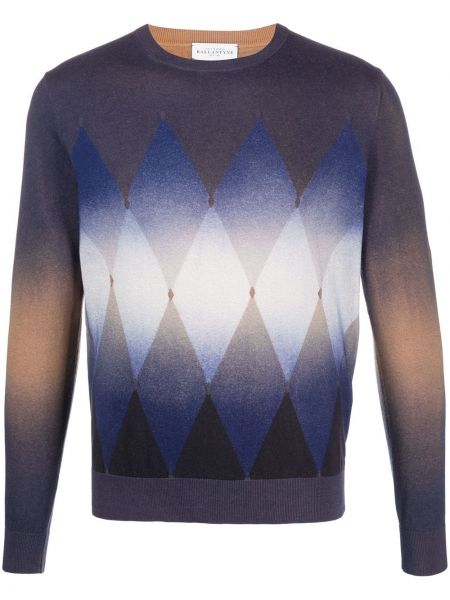 Argyle kariran pulover Ballantyne modra