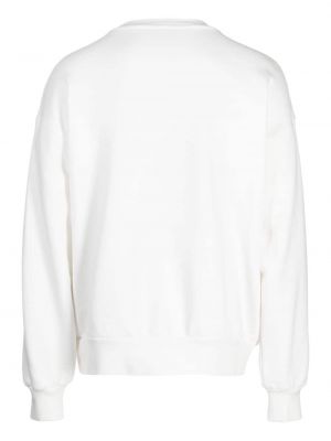 Sweatshirt mit stickerei aus baumwoll Botter weiß