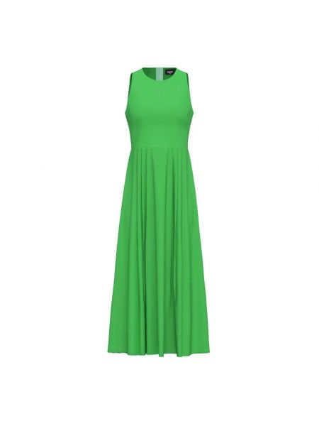 Sukienka długa bez rękawów elegancka Marella zielona