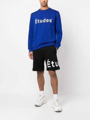 Sweatshirt mit rundhalsausschnitt mit print études