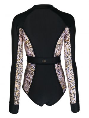 Anzug mit print mit leopardenmuster Duskii schwarz