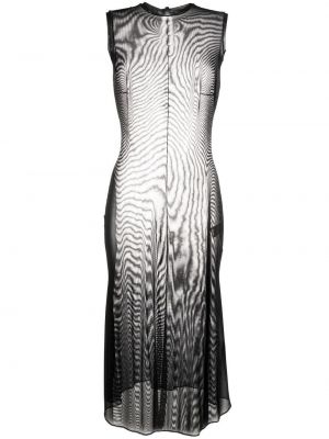 Прозрачна коктейлна рокля Murmur черно