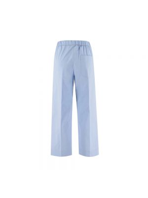 Pantalones de algodón Le Tricot Perugia azul