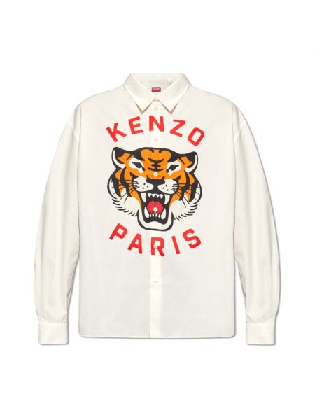 Hemd mit tiger streifen Kenzo weiß