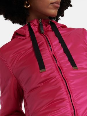 Pernata jakna Max Mara ružičasta