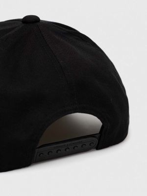 Бавовняна шапка з аплікацією Armani Exchange чорна