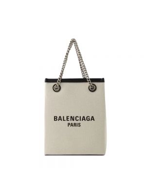 Torebka bawełniana Balenciaga Vintage beżowa