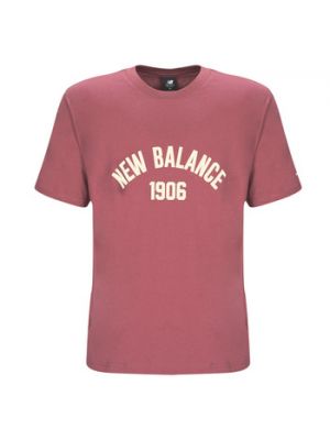 Koszulka z krótkim rękawem New Balance różowa