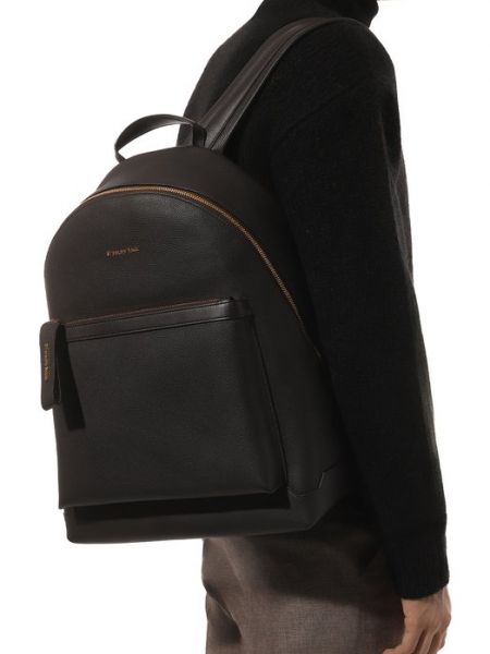 Кожаный рюкзак Stefano Ricci коричневый