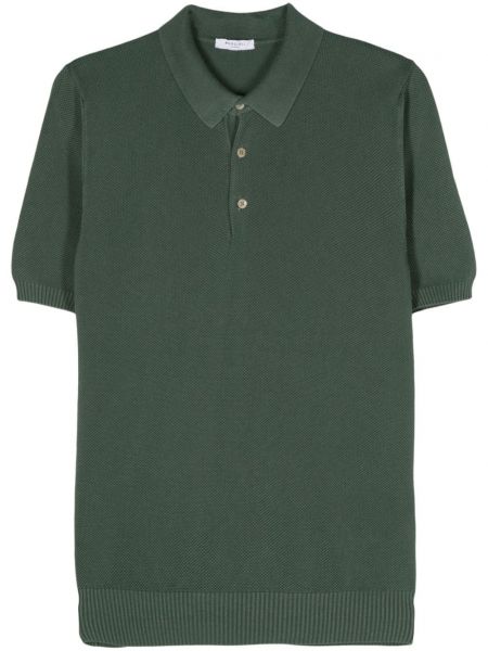 Medvilninis polo marškinėliai Boglioli žalia