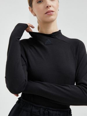 Блуза с дълъг ръкав Adidas черно