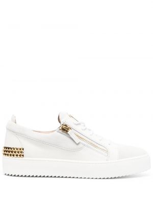 Blonder snøring sneakers Giuseppe Zanotti hvit