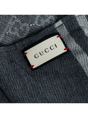 Bufanda de lana Gucci Vintage gris